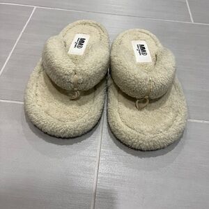 MM6 Margiela sherpa thong sandal